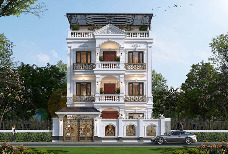 biệt thự 4 tầng tân cổ điển 530m2 tại Nam Định KT2003856