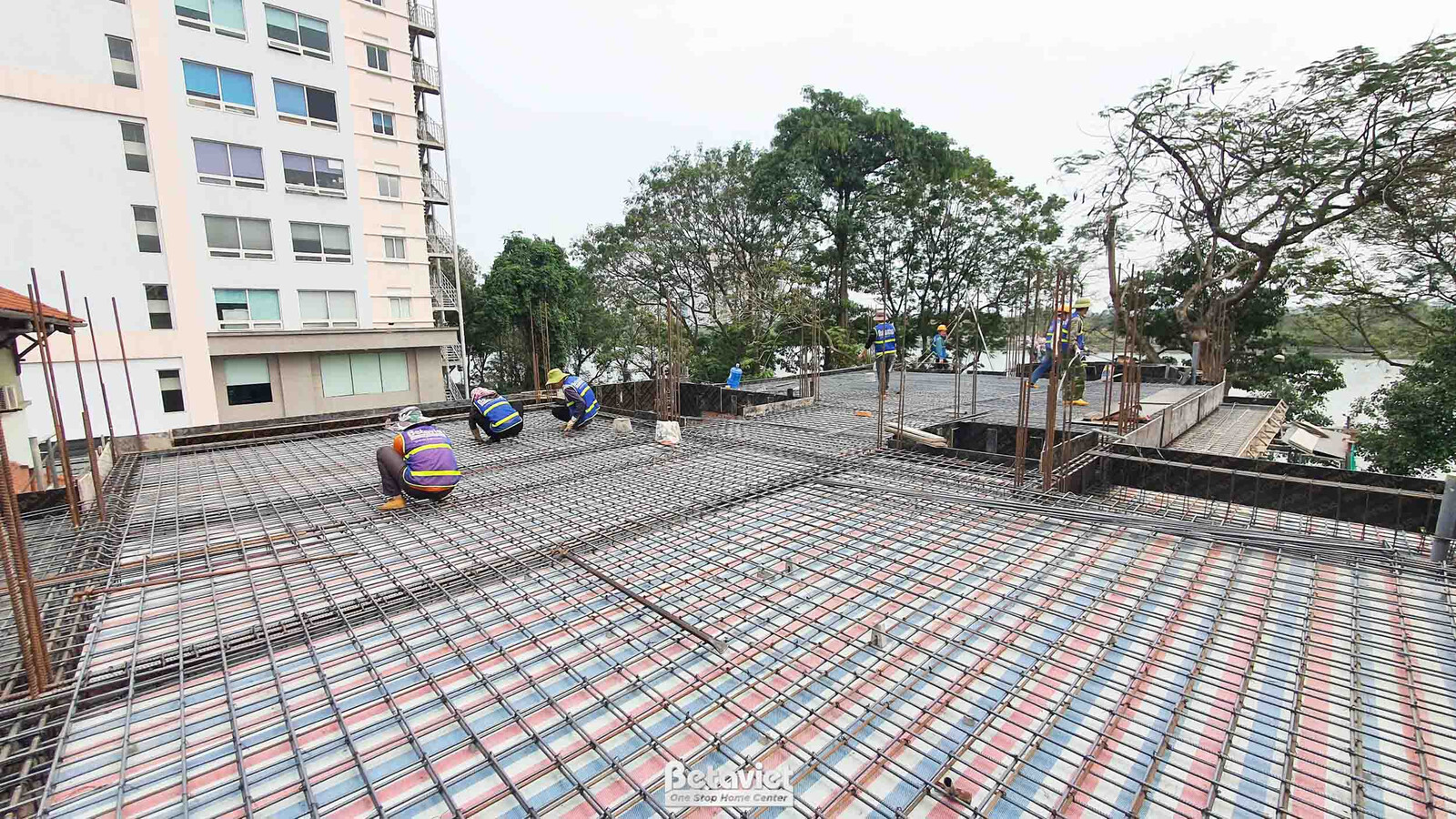 Thi công biệt thự 3 tầng tân cổ điển TC2009134, giai đoạn thi công phần thô – kết cấu phần thô (2)