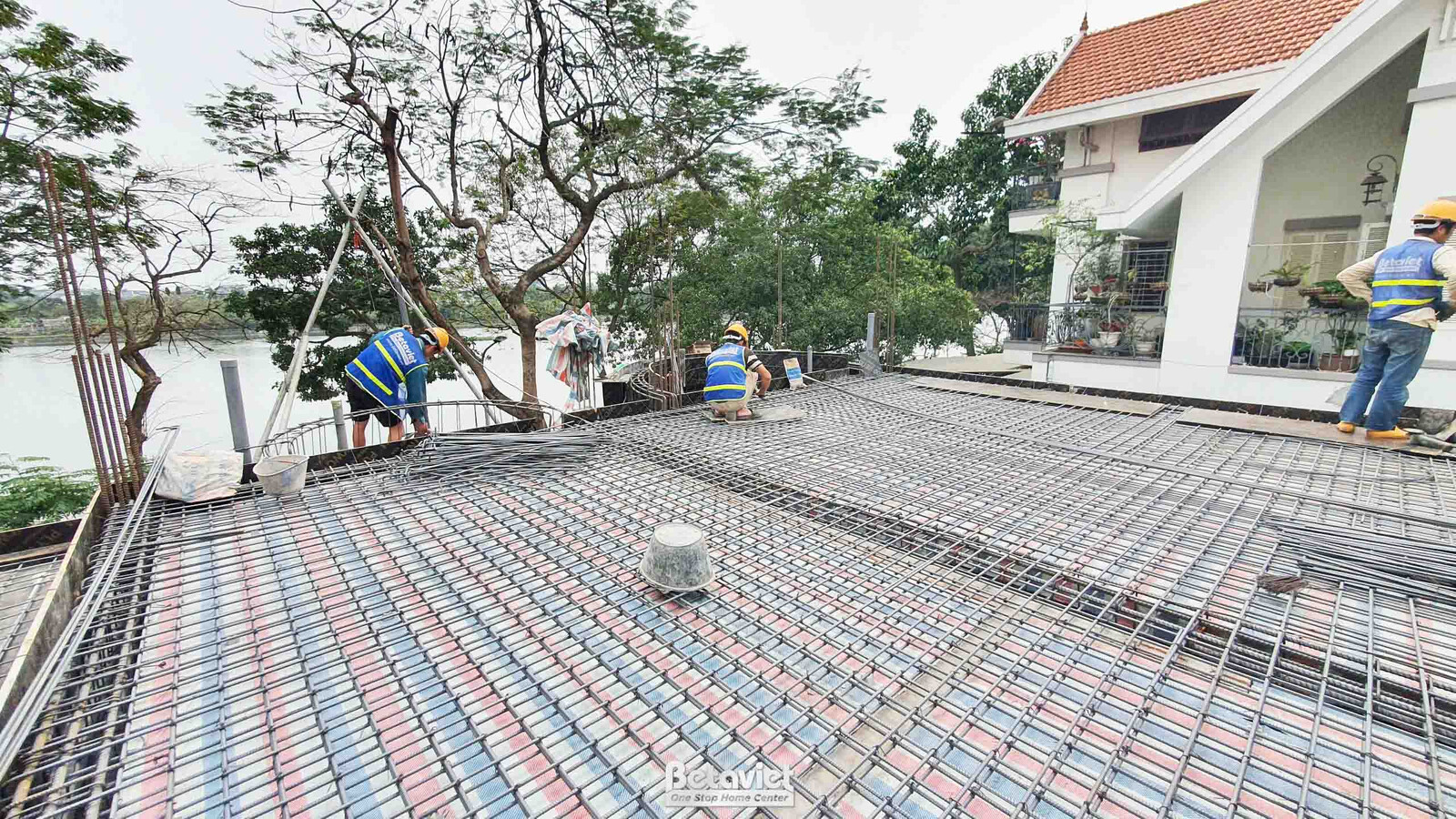 Thi công biệt thự 3 tầng tân cổ điển TC2009134, giai đoạn thi công phần thô – kết cấu phần thô (3)