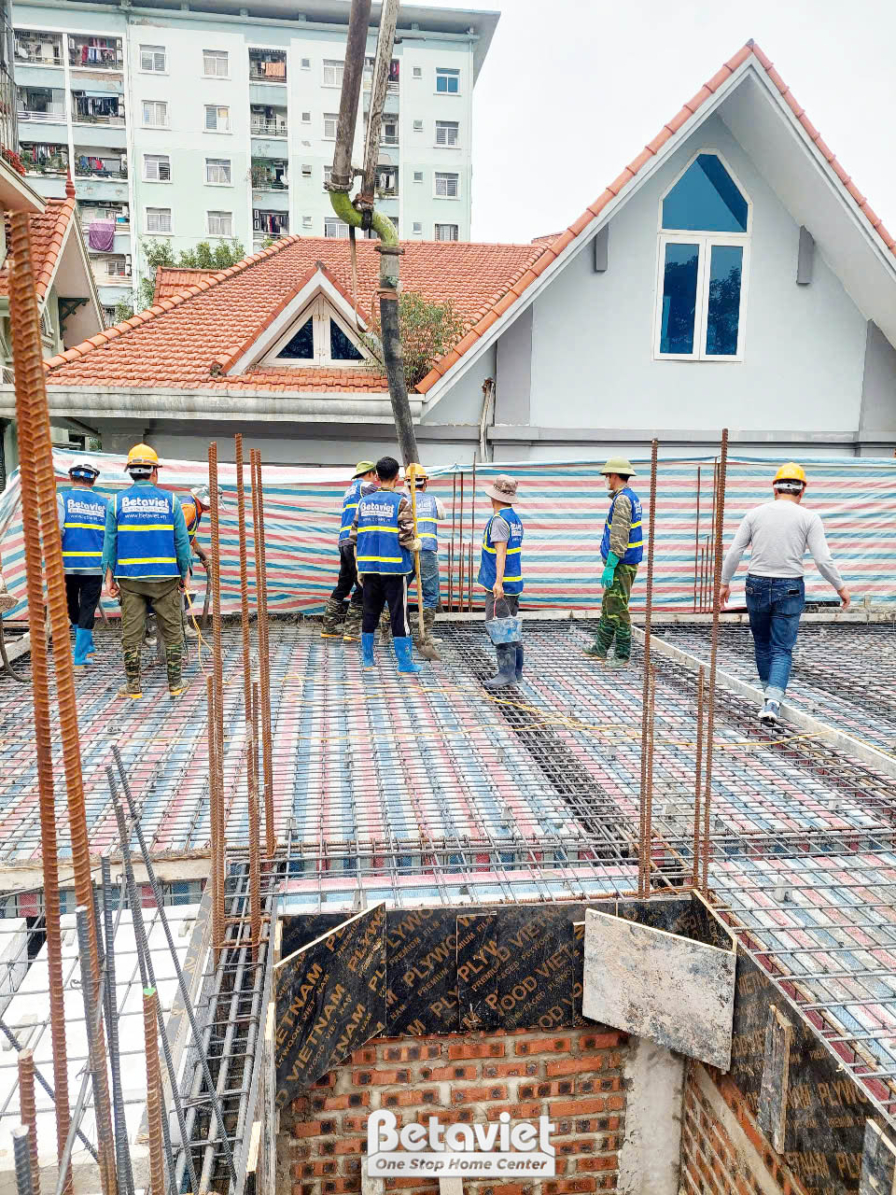 Thi công biệt thự 3 tầng tân cổ điển TC2009134, giai đoạn thi công phần thô – kết cấu phần thô (5)