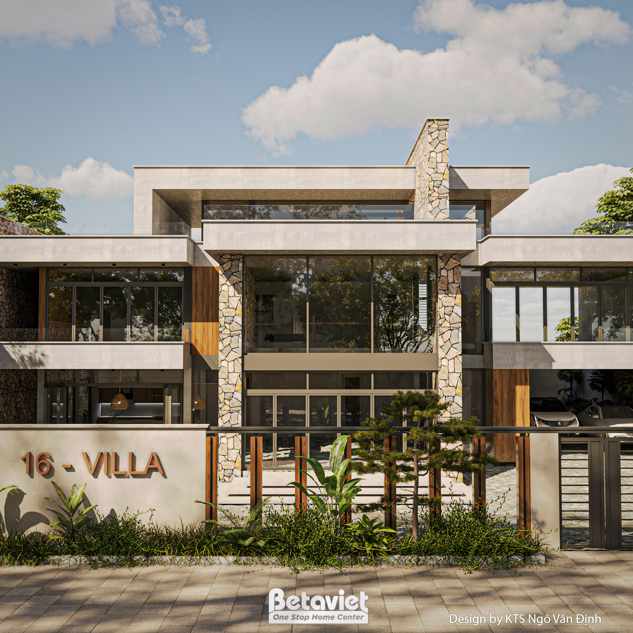 Thiết kế biệt thự biển 3 tầng hiện đại Luxury 900m2 tại Quảng Ninh KT24743