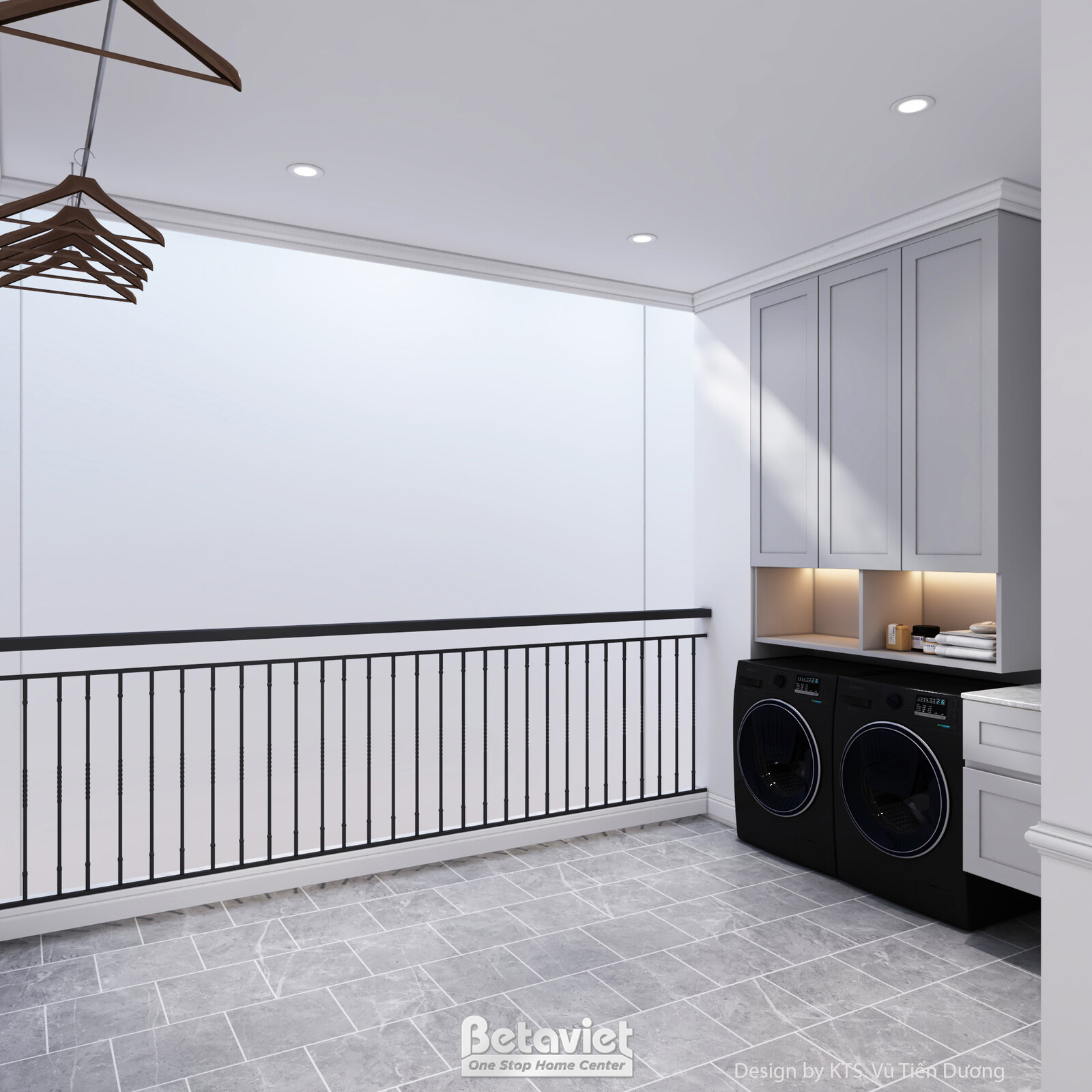 Nội thất giặt ủi biệt thự tân cổ điển NT2600078 – góc nhìn 2