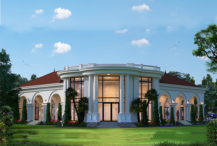 Mẫu biệt thự 2 tầng tân cổ điển Bắc Ninh KT24775 960m² — Betaviet