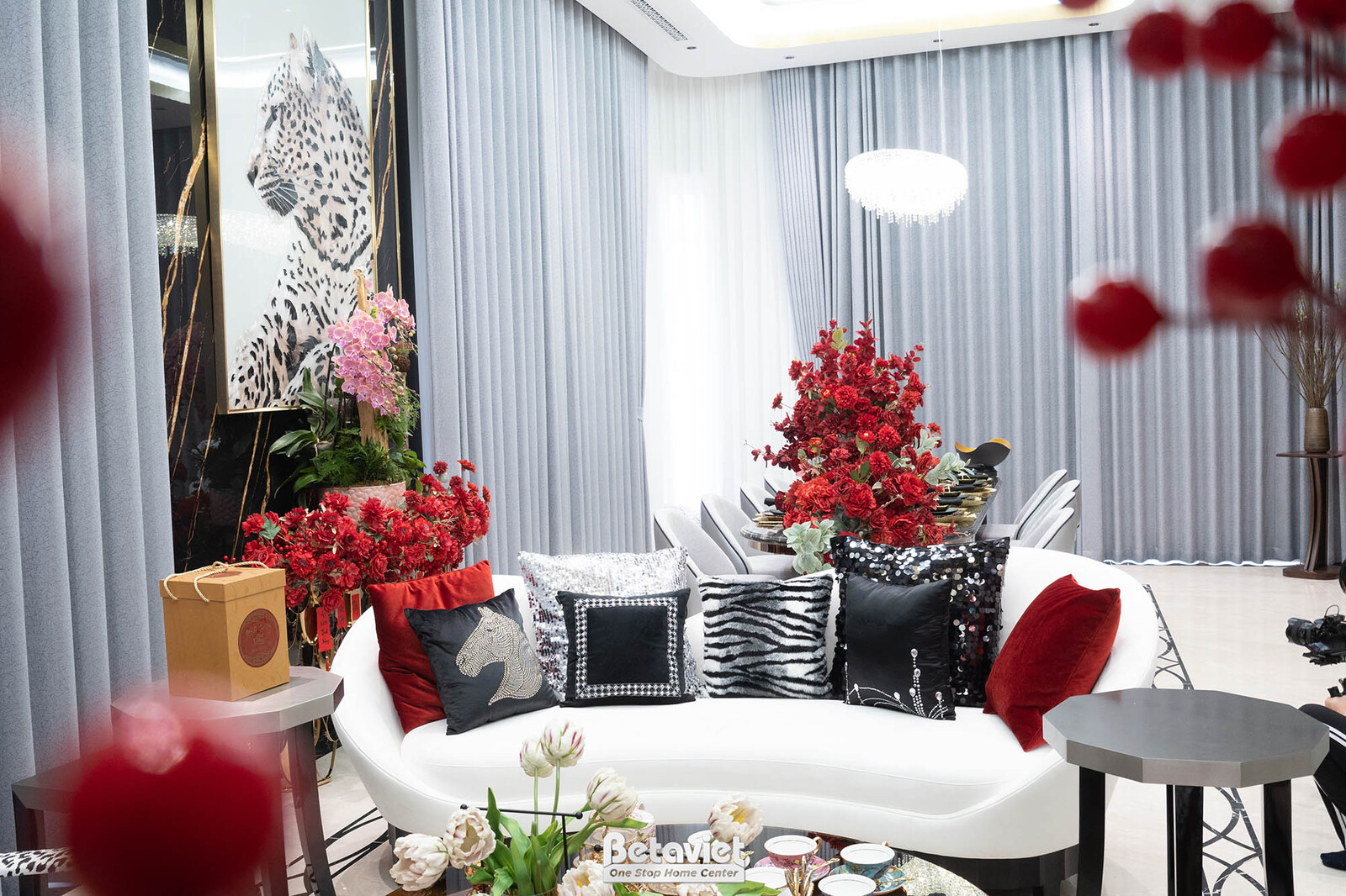 Thi công biệt thự HT21194, giai đoạn hoàn thành – phòng khách (2)