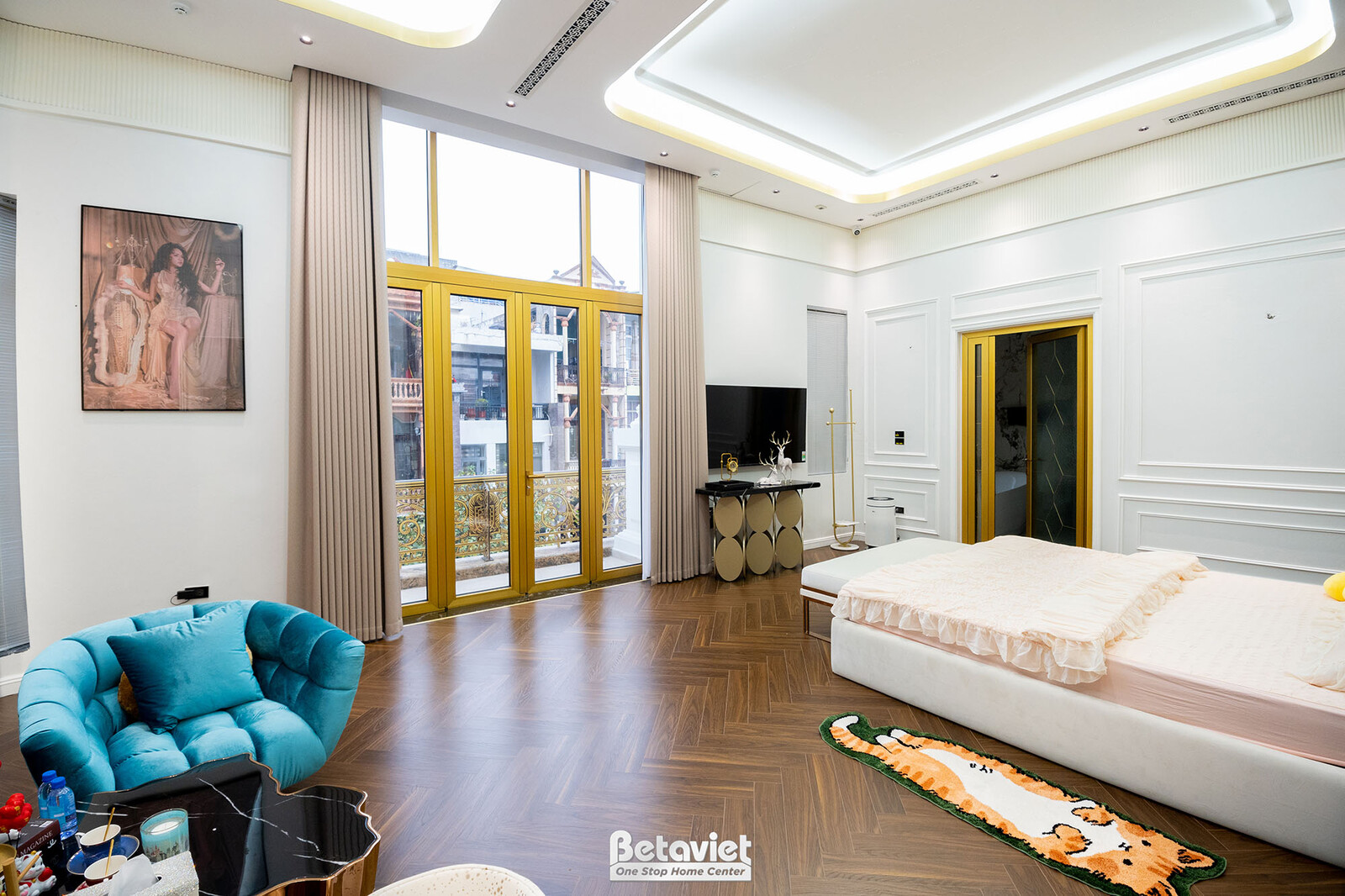 Thi công biệt thự HT21194, giai đoạn hoàn thành – phòng ngủ