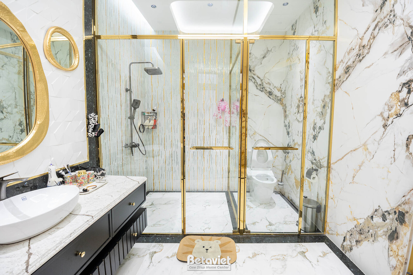Thi công biệt thự HT21194, giai đoạn hoàn thành – phòng tắm
