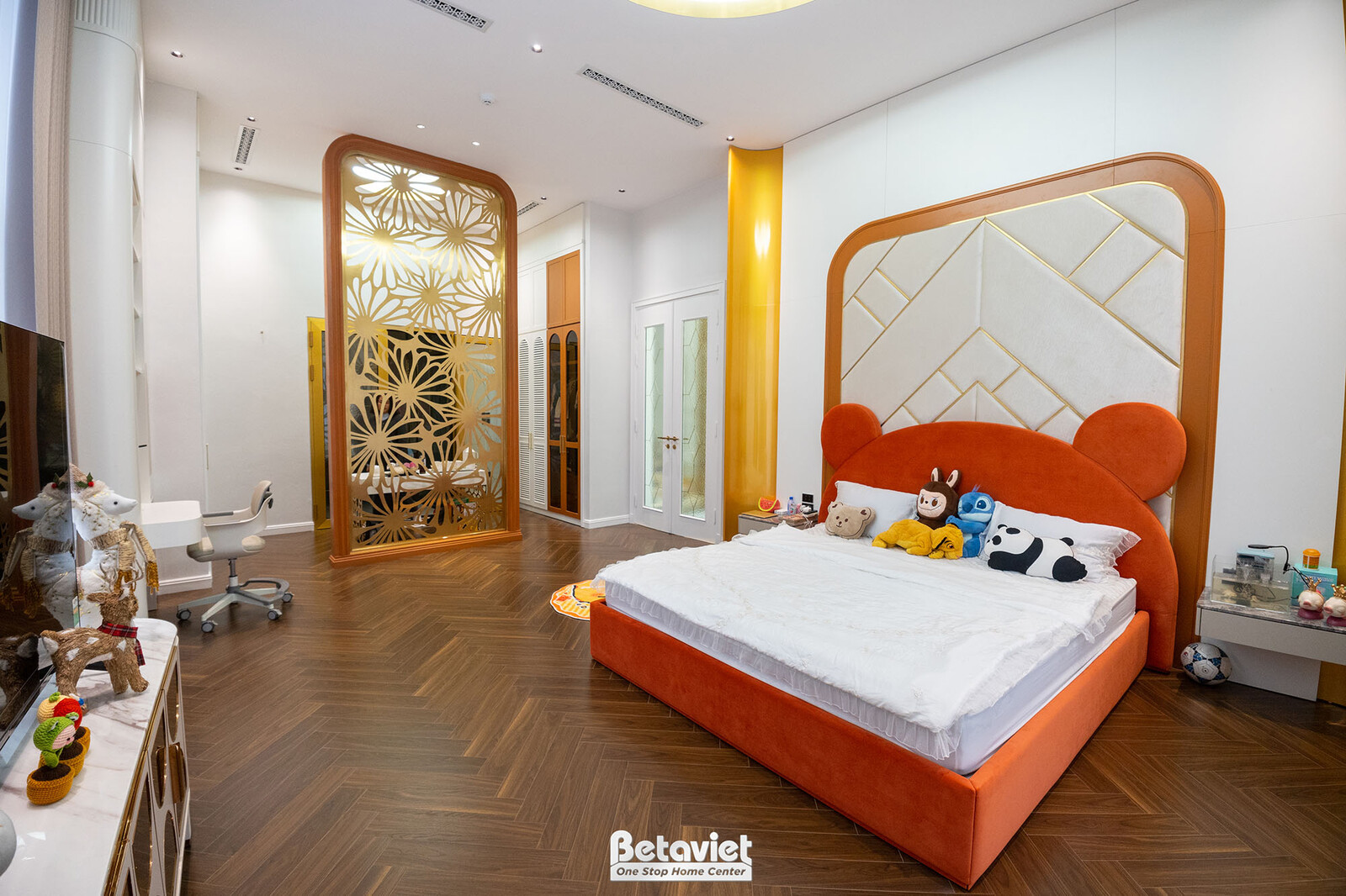 Thi công biệt thự HT21194, giai đoạn hoàn thành – phòng ngủ (7)
