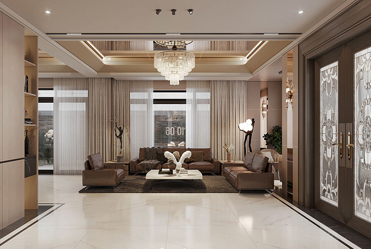 Nội thất biệt thự hiện đại luxury KĐT Vinhomes Imperia Hải Phòng NT25705