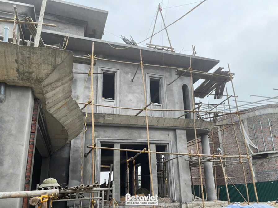 Thi công biệt thự 3 tầng mái Nhật TC2008277, giai đoạn thi công phần thô – mặt ngoài công trình (6)