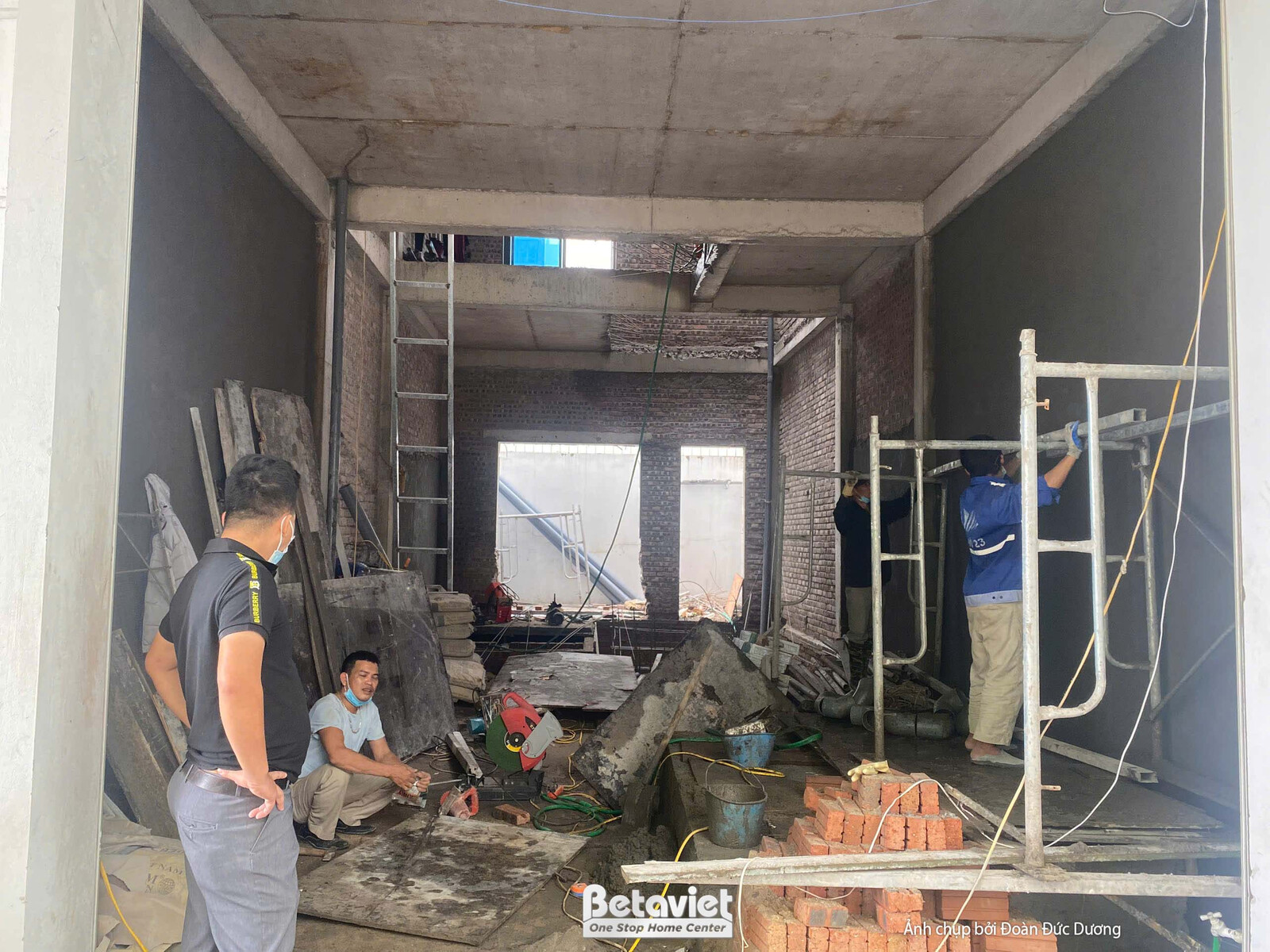 Thi công biệt thự TC24912, giai đoạn thi công phần thô – kết cấu phần thô