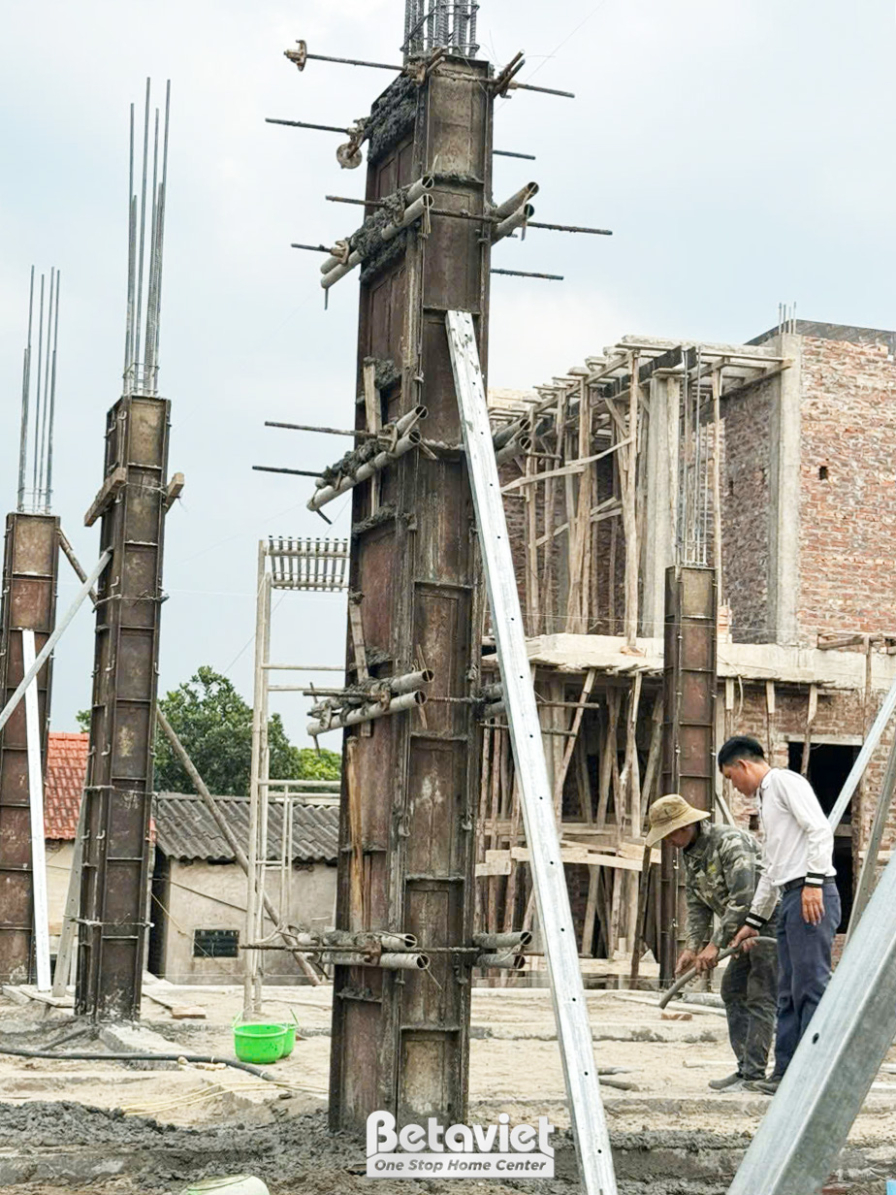 Thi công biệt thự 3 tầng hiện đại TC24024, giai đoạn thi công phần thô – kết cấu phần thô (11)
