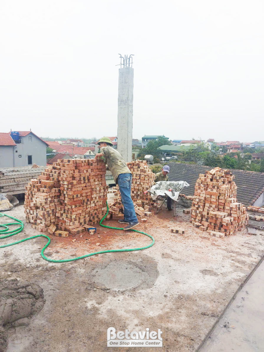 Thi công biệt thự tân cổ điển TC2001994, giai đoạn thi công phần thô – kết cấu phần thô (6)