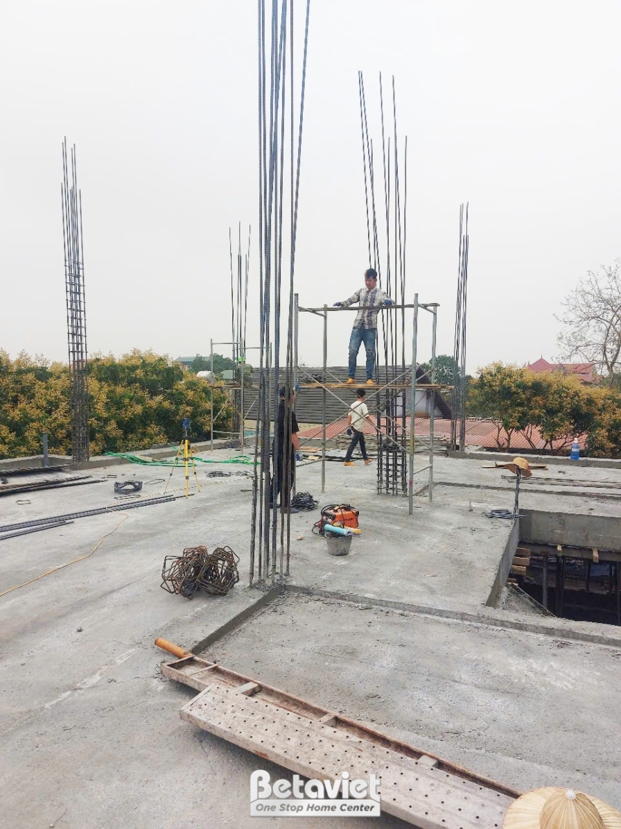 Thi công biệt thự tân cổ điển TC2001994, giai đoạn thi công phần thô – kết cấu phần thô (7)