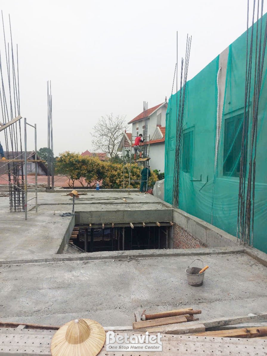Thi công biệt thự tân cổ điển TC2001994, giai đoạn thi công phần thô – kết cấu phần thô (9)