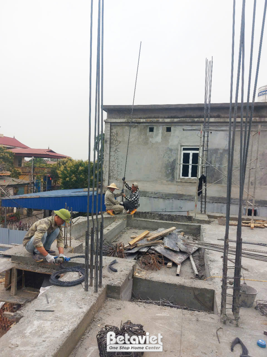 Thi công biệt thự tân cổ điển TC2001994, giai đoạn thi công phần thô – kết cấu phần thô (8)