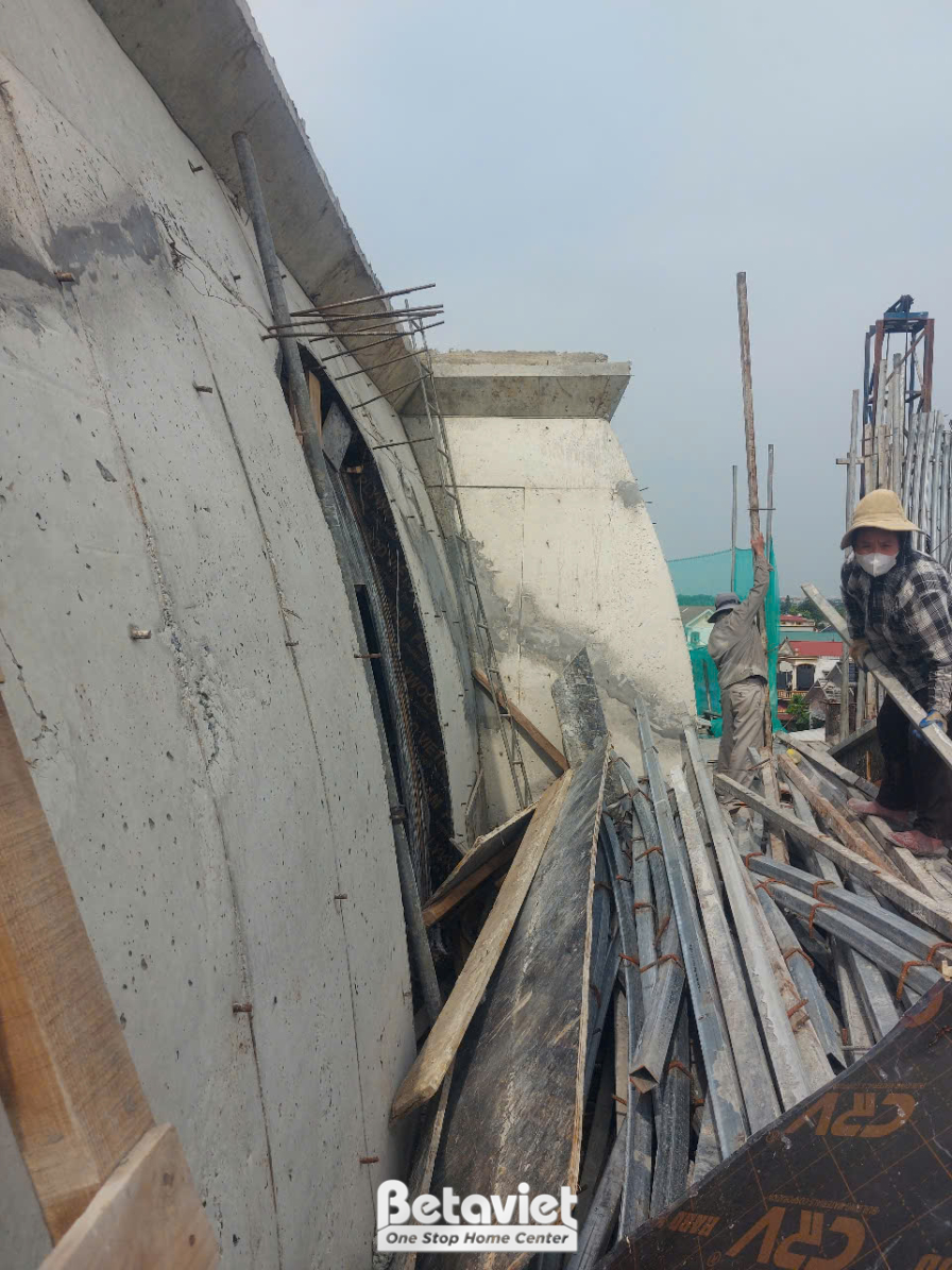 Thi công biệt thự tân cổ điển TC2001994, giai đoạn thi công phần thô – kết cấu phần thô (2)