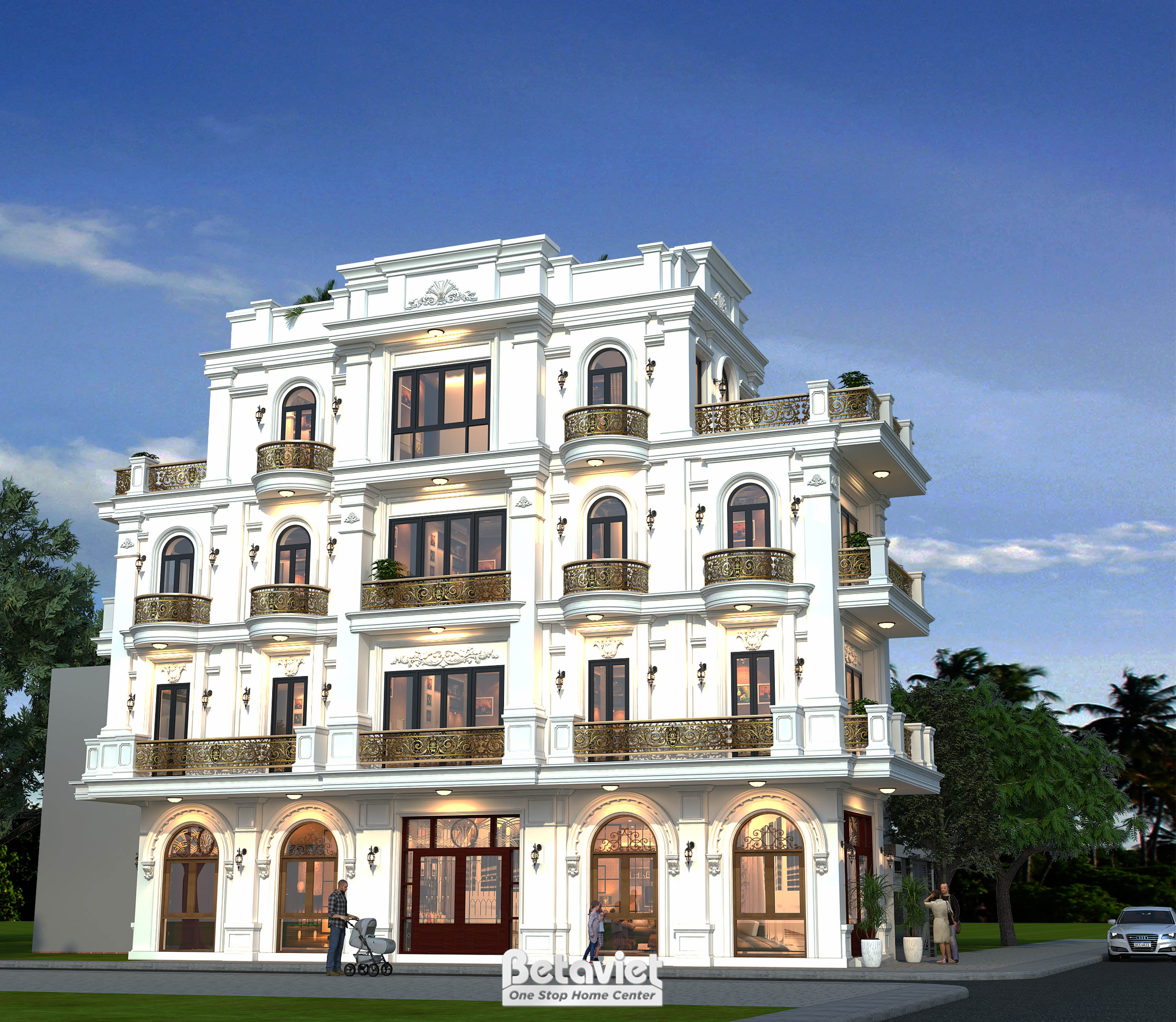 12 mẫu nhà ống tân cổ điển Betaviet đã thiết kế (4–6 tầng)