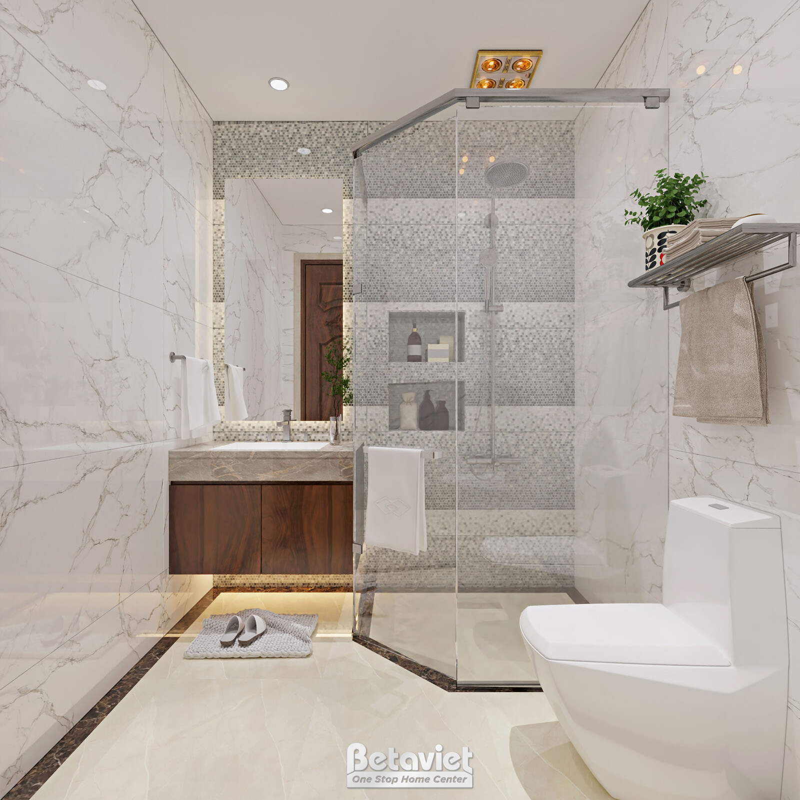 Nội thất phòng tắm biệt thự hiện đại KT5001412 – góc nhìn 13