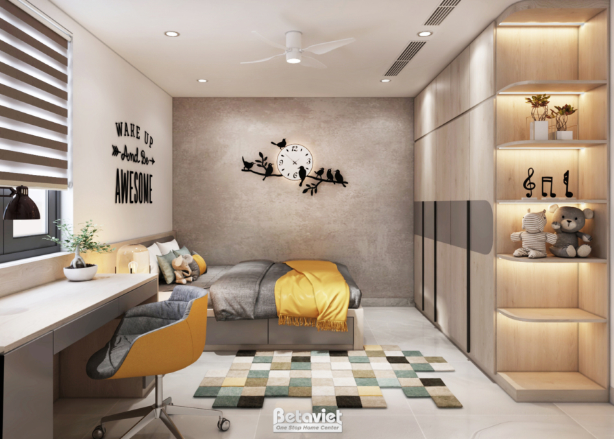 Nội thất phòng ngủ biệt thự hiện đại NT2008351 – góc nhìn 2