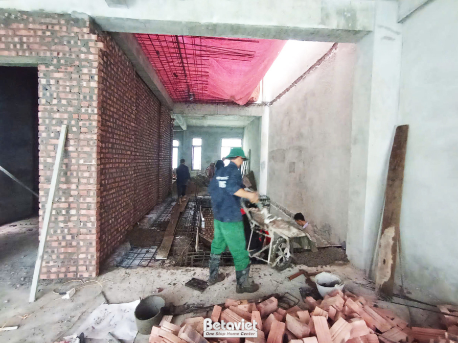 Thi công biệt thự TC25705, giai đoạn thi công phần thô – kết cấu phần thô (3)