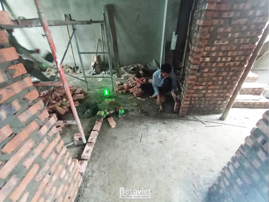 Thi công biệt thự TC25705, giai đoạn thi công phần thô – ảnh thi công thực tế