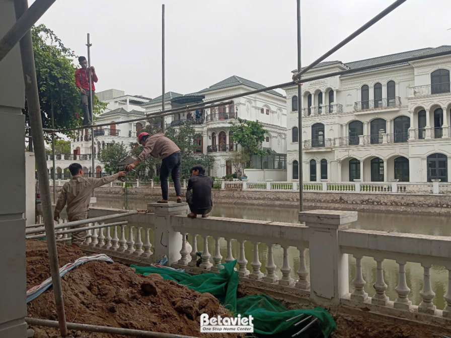 Thi công biệt thự TC25705, giai đoạn thi công phần thô – kết cấu phần thô (8)