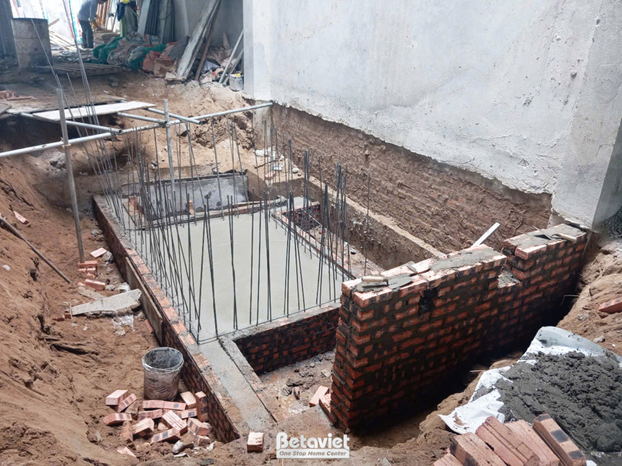 Thi công biệt thự TC25705, giai đoạn thi công phần thô – kết cấu phần thô (10)