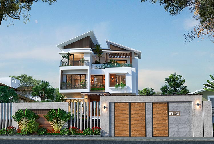 Mẫu thiết kế biệt thự 3 tầng hiện đại 541m² tại Hà Nội - KT2009342 Betaviet