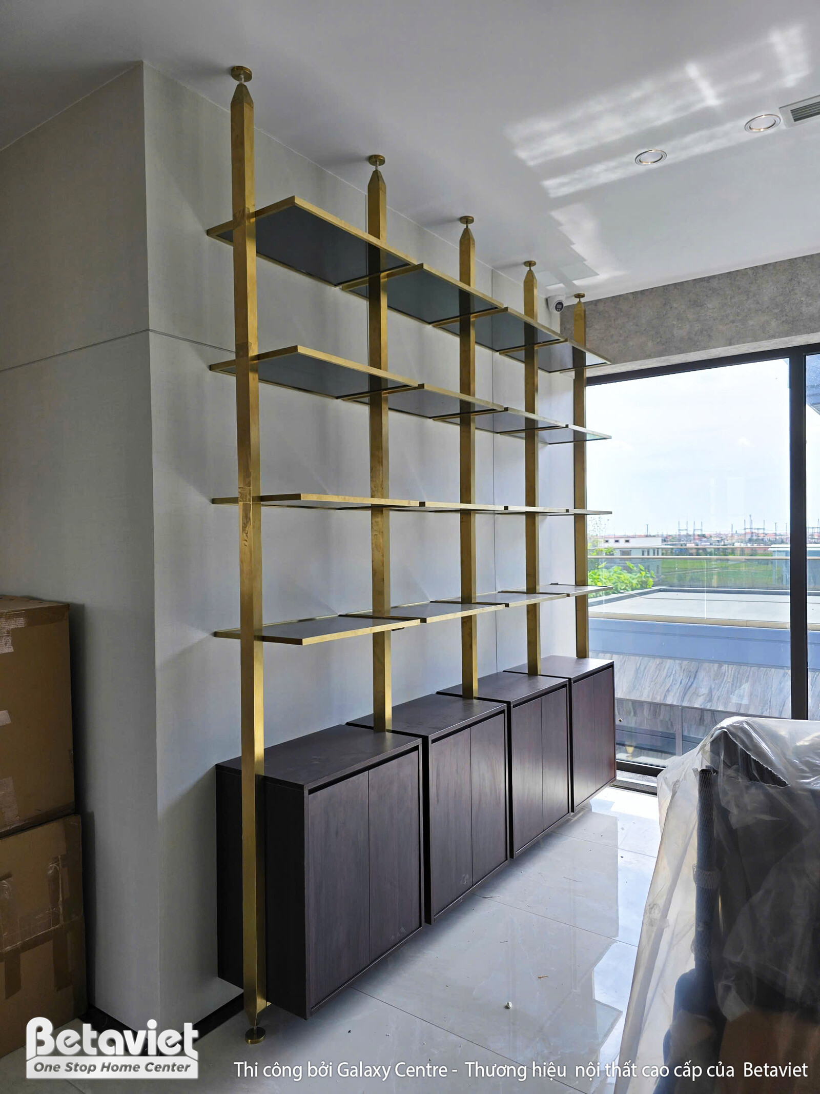 Thi công biệt thự hiện đại TC25918, giai đoạn lắp đặt hoàn thiện – ảnh thi công thực tế