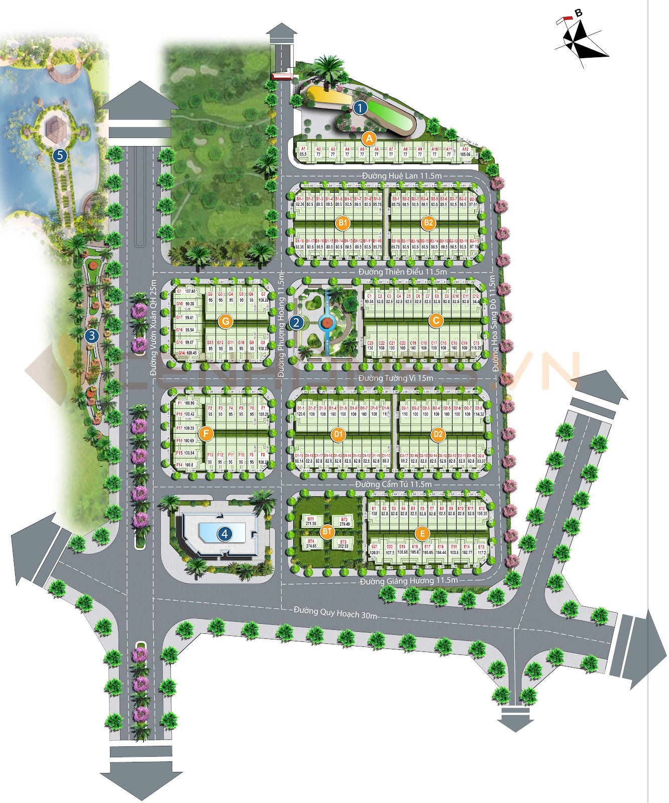 dự án khu đô thị green little town