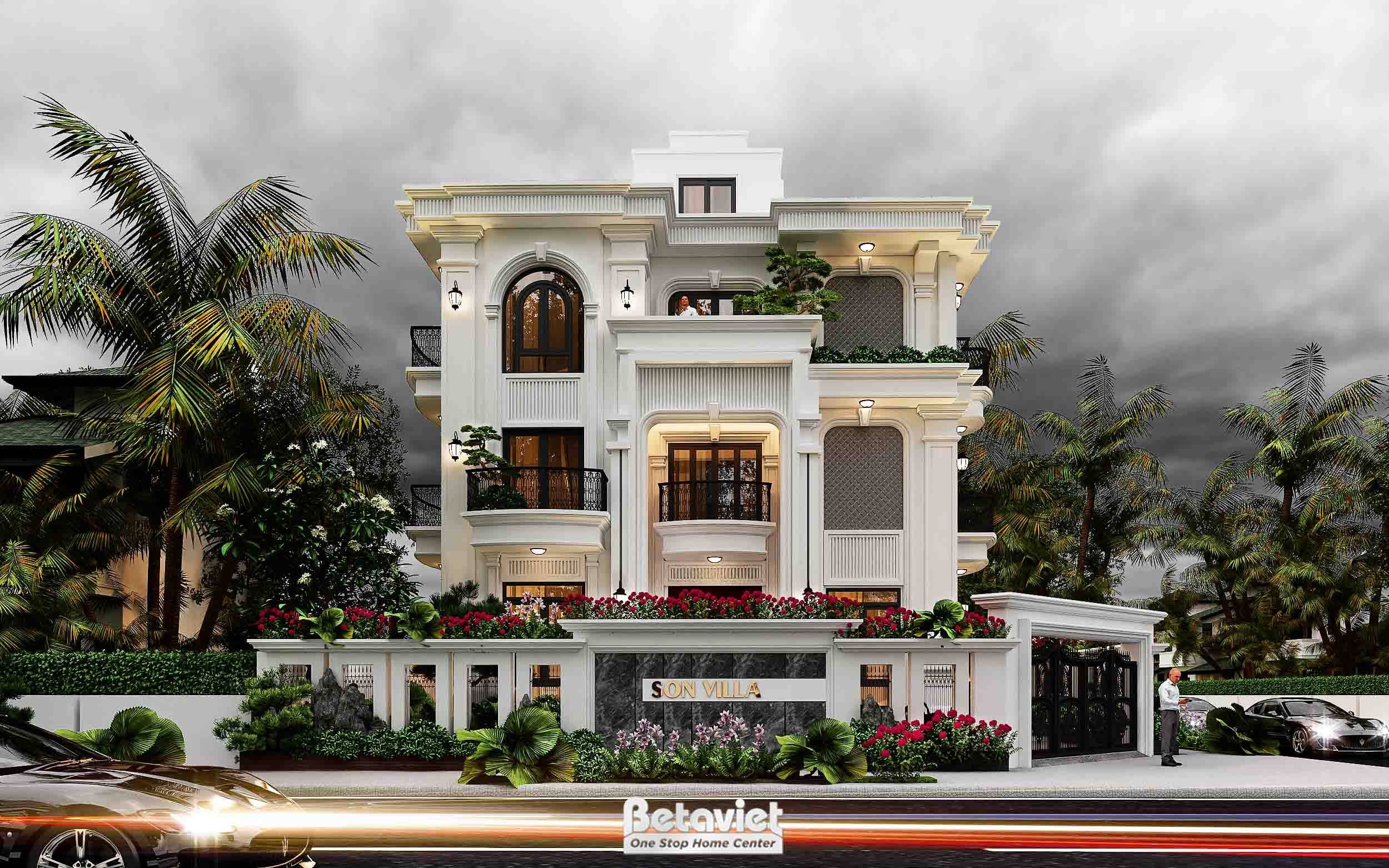 Biệt thự tân cổ điển mini 3 tầng tại KĐT Green Little Town Hà Nội