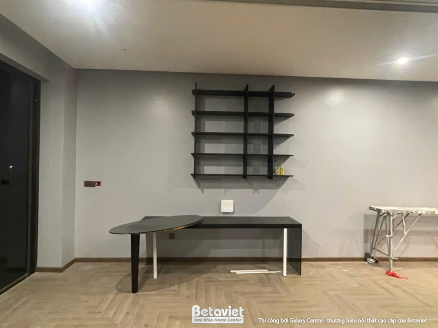 Thi công biệt thự hiện đại TC25918, giai đoạn lắp đặt hoàn thiện – phòng làm việc