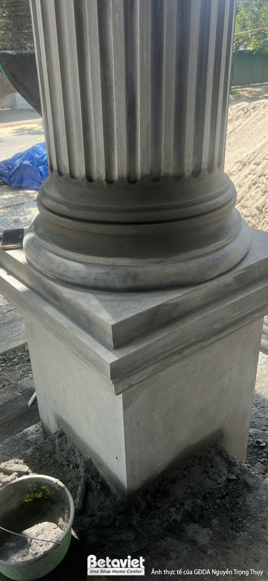 Thi công biệt thự tân cổ điển TC2009177, giai đoạn thi công phần thô – mặt ngoài công trình (4)
