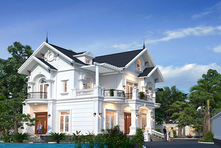 Biệt thự mái Thái tân cổ điển tại Hưng Yên KT5004382