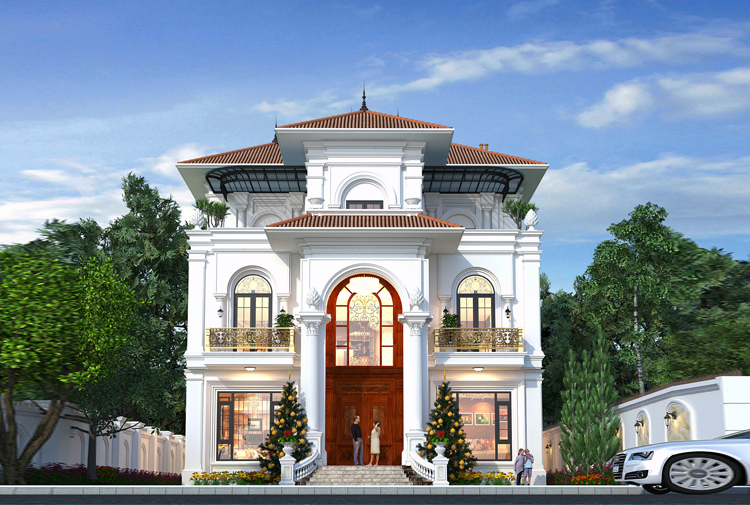 Biệt thự Địa Trung Hải 3 tầng 600m2 tại Hà Nội KT25827