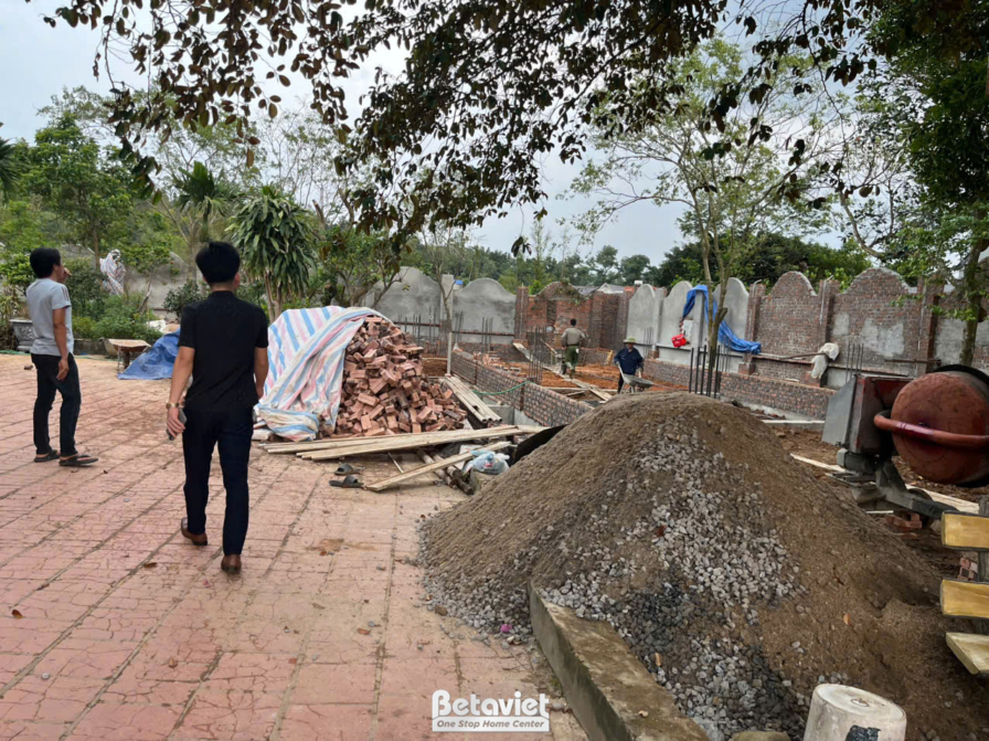 Thi công biệt thự TC2009337, giai đoạn thi công phần thô – ảnh thi công thực tế