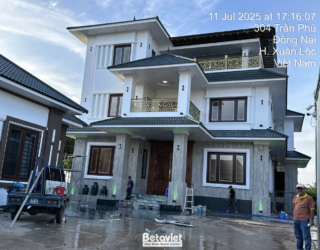 Thi công hoàn thiện biệt thự hiện đại mái Nhật 3 tầng tại Đồng Nai – TC22193