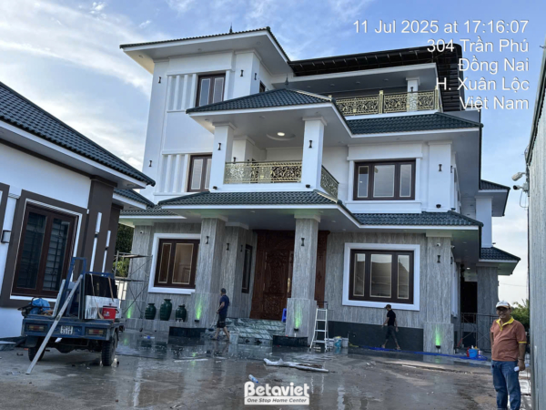 Thi công hoàn thiện biệt thự hiện đại mái Nhật 3 tầng tại Đồng Nai – TC22193