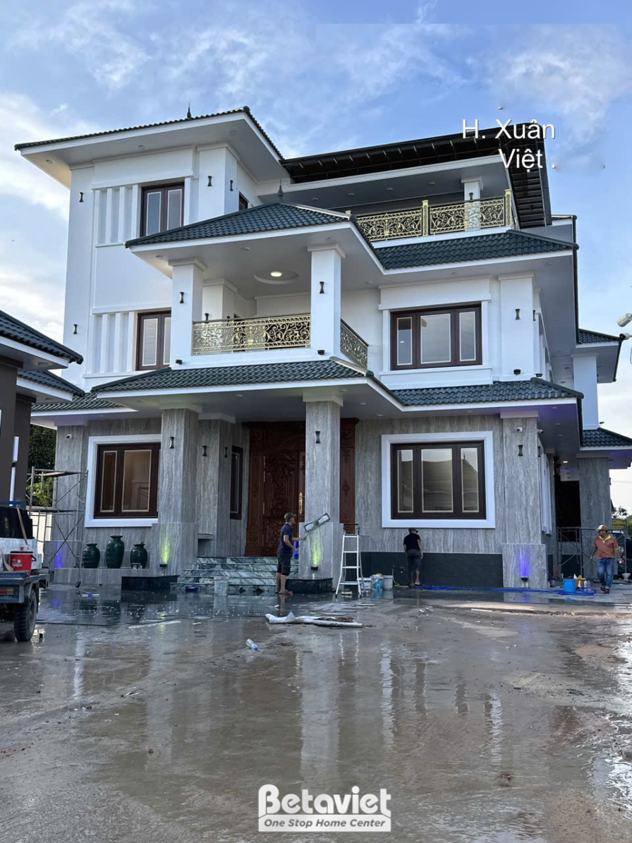 Thi công biệt thự 3 tầng hiện đại TC22193, giai đoạn hoàn thành – mặt ngoài công trình (2)