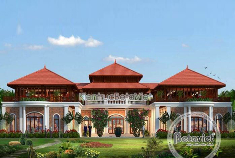 Thiết kế kiến trúc nhà hàng Á Đông phong cách đặc sắc tại Hà Tĩnh