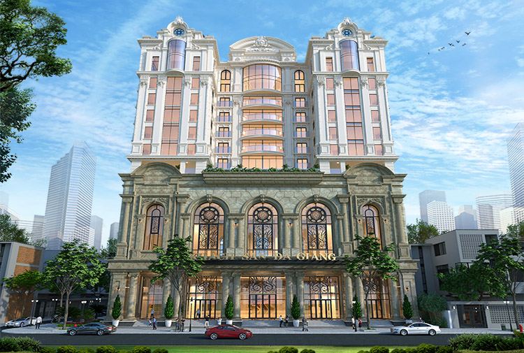 Thiết kế không gian trưng bày và tiếp khách - Khách sạn Đà Giang