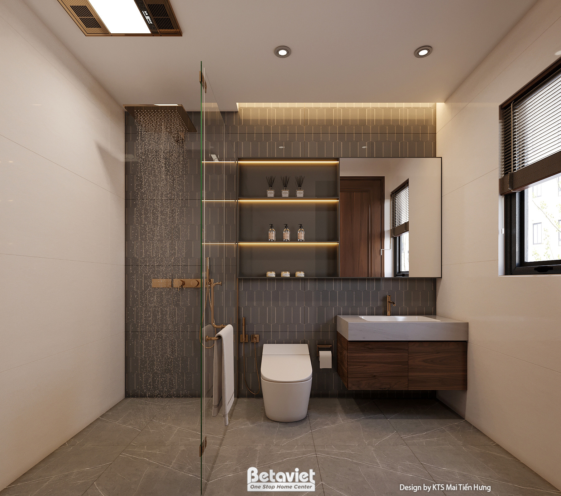 Thiết kế nội thất nhà vệ sinh biệt thự KĐT Sun Urban City NT8190144