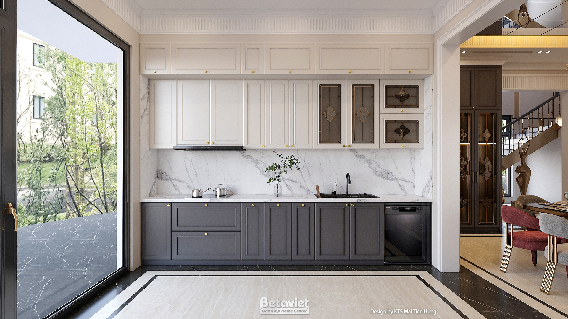 Thiết kế nội thất phòng bếp hiện đại luxury tại TP Hồ Chí Minh NT5021106