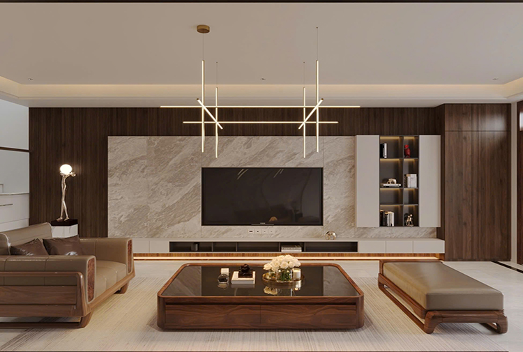 Nội thất biệt thự phố hiện đại gỗ Hà Nội 250m2 - Betaviet