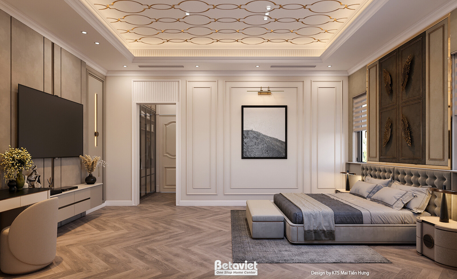 Nội thất phòng ngủ biệt thự hiện đại luxury NT5021106 – góc nhìn 19