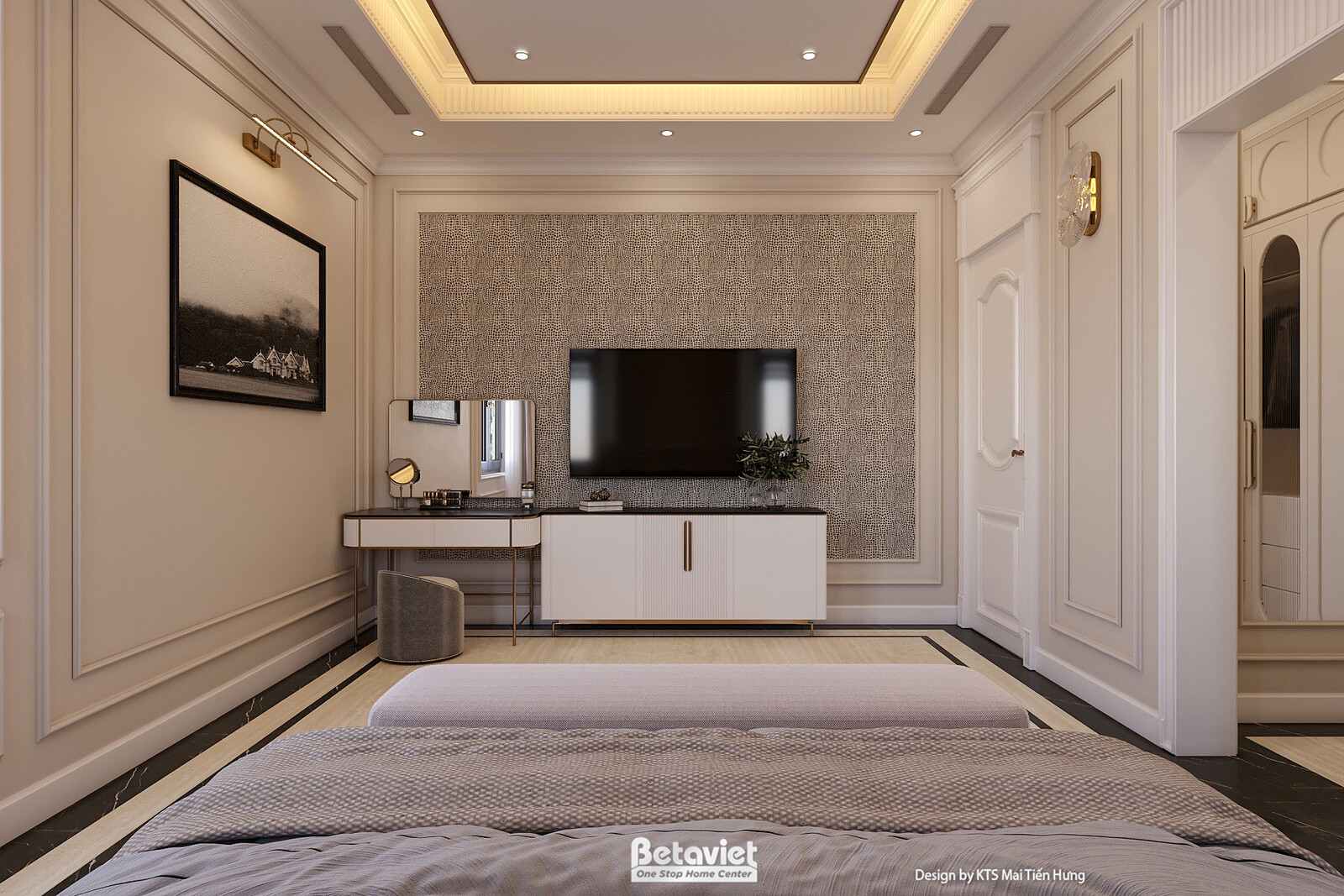 Nội thất phòng ngủ biệt thự hiện đại luxury NT5021106 – góc nhìn 14