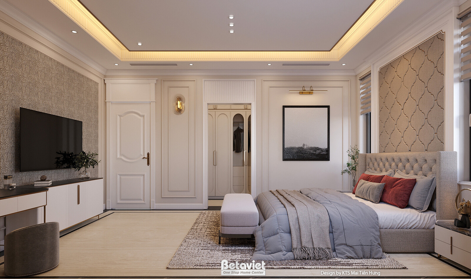 Nội thất phòng ngủ biệt thự hiện đại luxury NT5021106 – góc nhìn 10