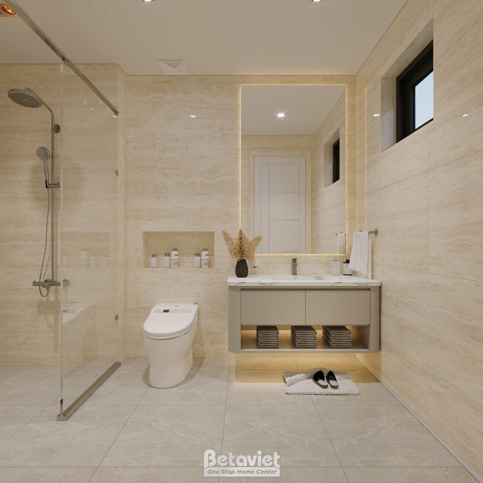 Nội thất phòng tắm biệt thự hiện đại luxury KT8002312 – góc nhìn 4