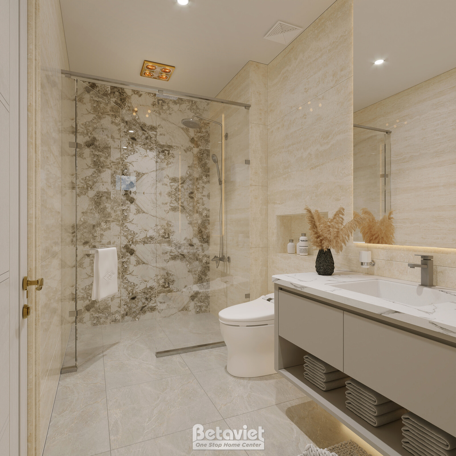 Nội thất phòng tắm biệt thự hiện đại luxury KT8002312 – góc nhìn 5