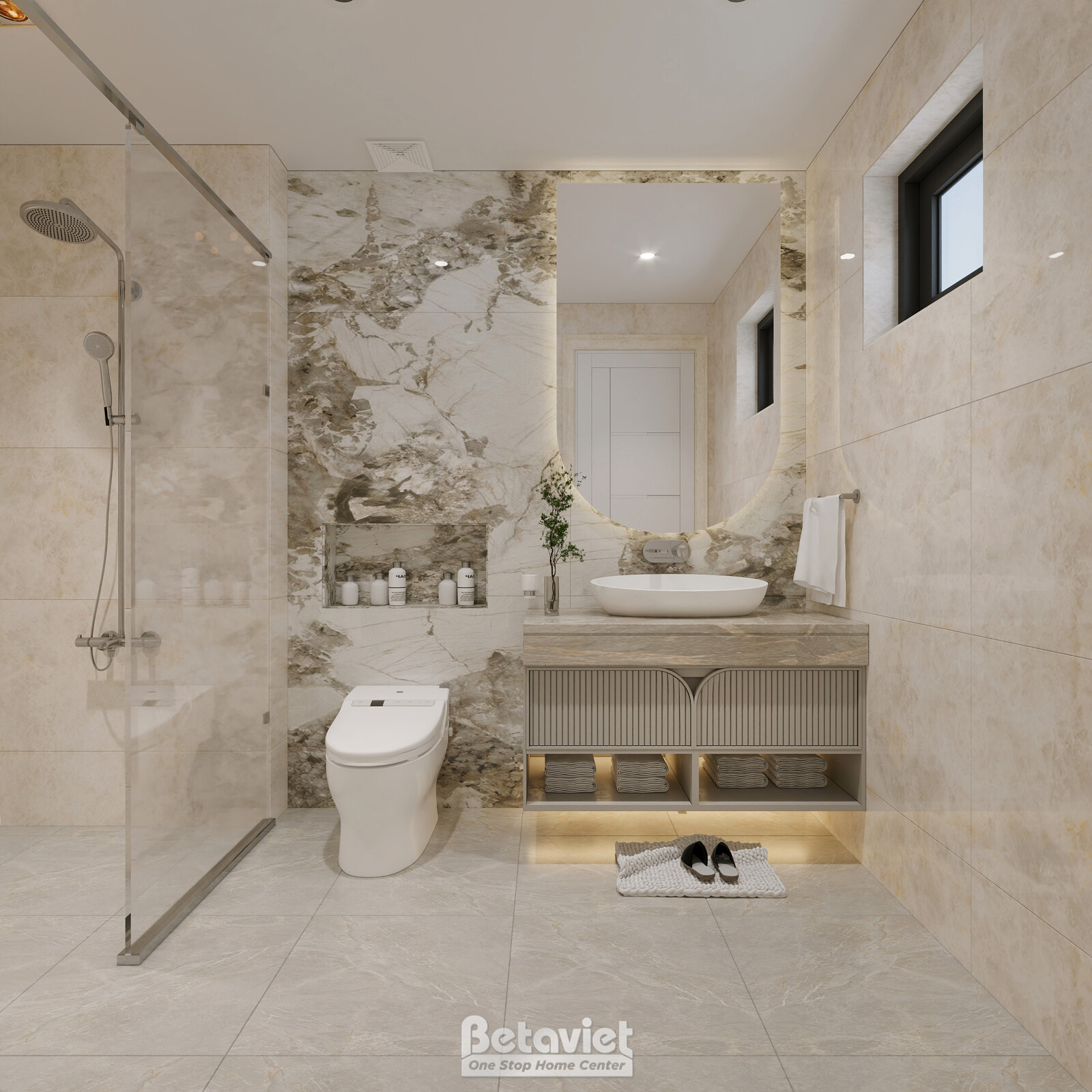 Nội thất phòng tắm biệt thự hiện đại luxury KT8002312 – góc nhìn 8